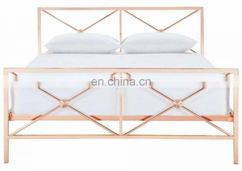 black colour metal bed