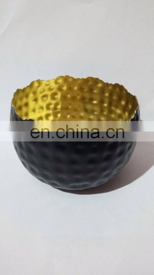 copper plated candle jar with lid