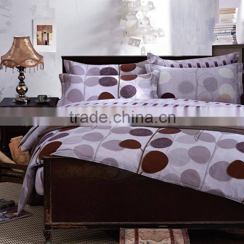 China alibaba reactive printed cotton 4pcs elegant quit cover set modern classic bedroom sets
