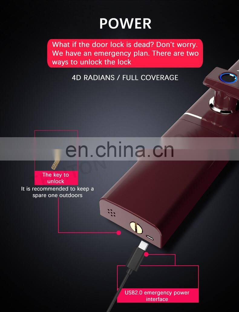Fingerprint Door lock Waterproof Electronic Door Lock Intelligent Biometric Door Smart Fingerprint Lock
