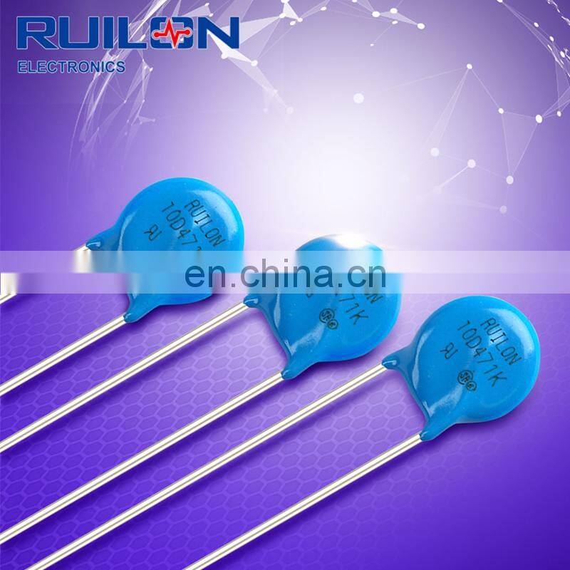 10mm surge suppressor mov 230k 10D361k with clamping voltage 595V Metal Oxide Varistors - 10D Series