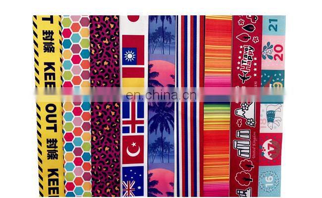 High Quality 25mm 20mm spandex polyester heat transfer print webbing Thermal transfer print sublimation webbing