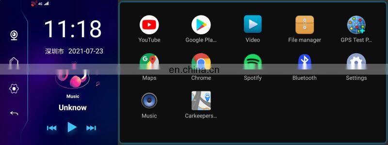 Car Surround Panoramic 4G android system car camera 10.26inch 1080P navigation gps DVR driving recorder with Smart Touch screen