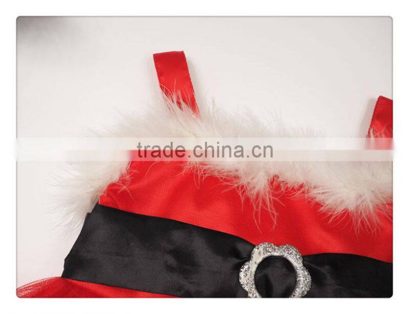 Baby plain red Christmas wedding dresses dress MY-IA0042