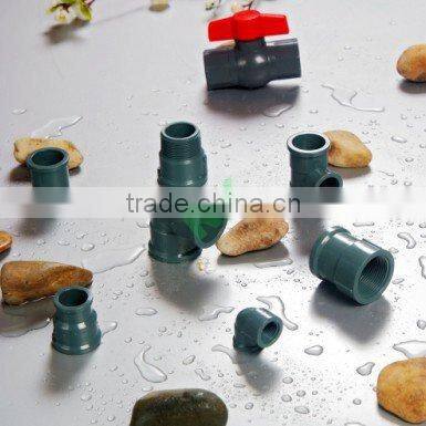 CHINA FACTORY PLASTIC GREY PVC PIPE FITTINGS COMPACT BALL VALVE INJECTION MOLDING MACHINE