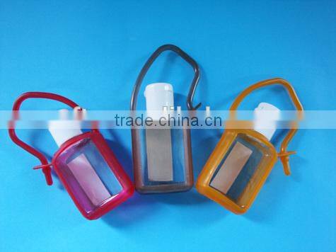 30ml multi-scented waterless liquid empty hand sanitizers holders,29ml silicone case for Hand washing liquid bottle