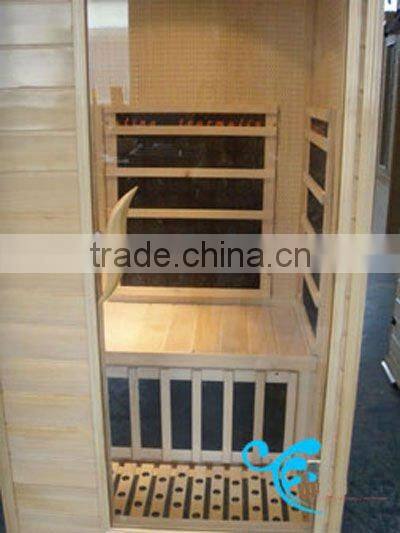 A serial tourmaline sauna room