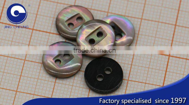 bespoke raw brown lip shell button for coat