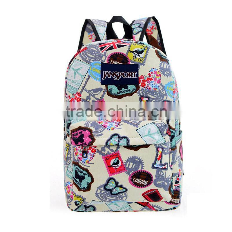 Fashion polyester student girls bacpack kids bag school bags for teenagers