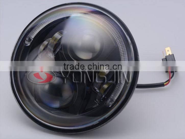 7 Inch Motorcycle LED DRL Projector Headlights With Angel Light for Honda