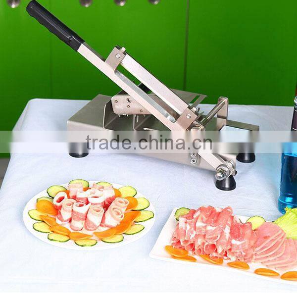 Stainless steel Manual Mutton Roll cutting Machine Meat Slicing Machine Frozen Meat Slicer 120pcs per min