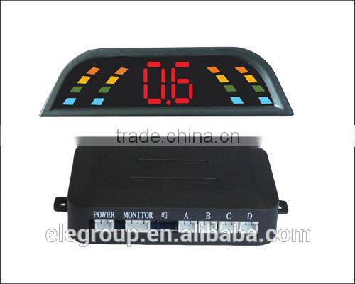 Buzzer alarm Parking sensor backup radar with 3 color Leds display and Bibi sound alert for parking safety
