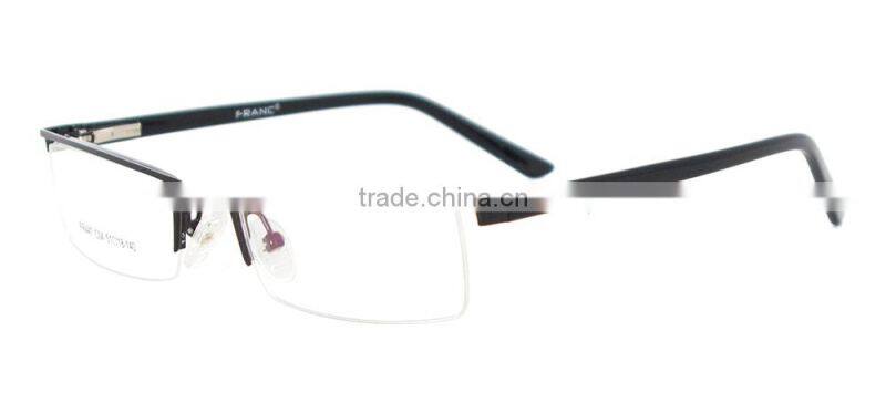 2014 new model half-rim fashion optical eyeglasses frame for women from danyang