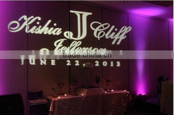2016 middle promotion 10w led hd logo gobo projector for wedding decor or company logo