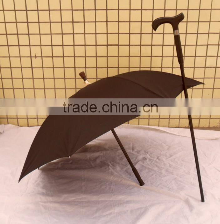 old man walking cane umbrella