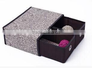 Non woven fabric foldable storage box with lid OEM