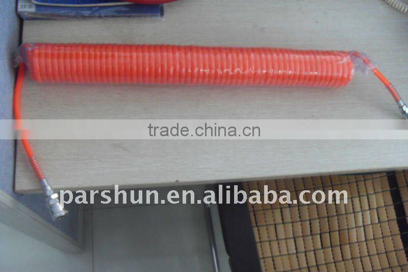 Smooth Surface TPU Spiral Air Hose with couplings