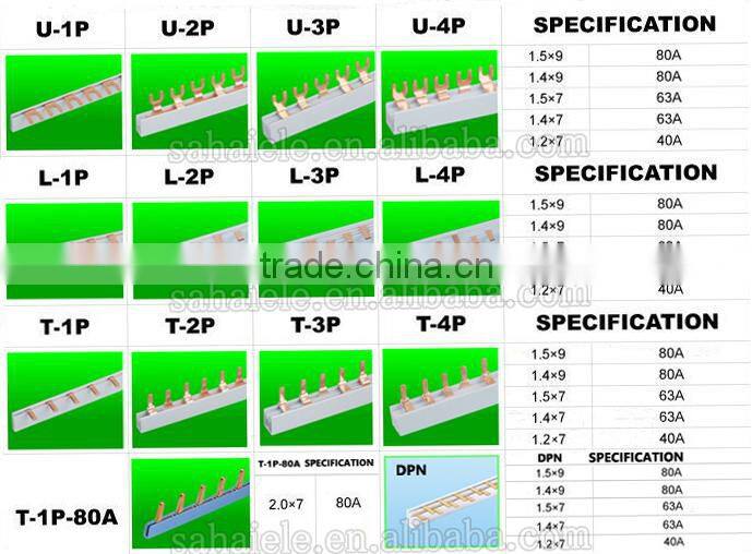 C45 Pin Type Copper Busbar for circuit breaker
