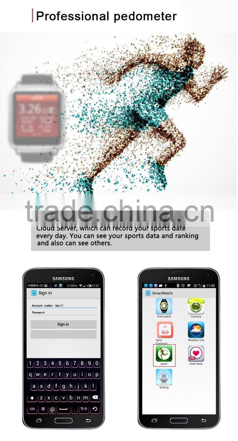 2016 Hot Bluetooth Smart Watch Wrist Watch U Smartwatch For Samsung S4/note2/3 Htc Lg Xiaomi Android Smart Phones