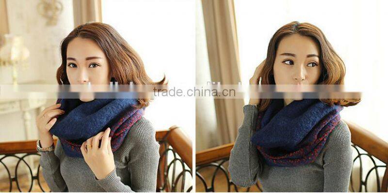 2015 Newest Design Circle Loop Boucle Yarm Fashion Winter Lady Scarf