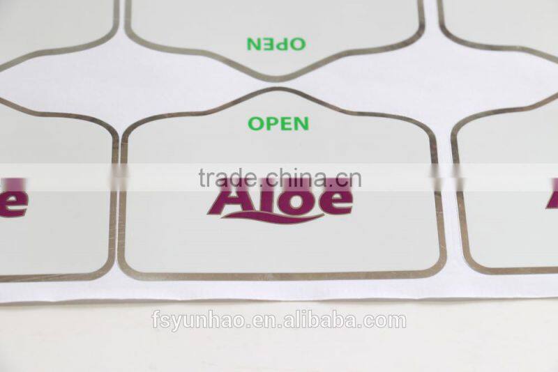 environmental-friendly label sticker sanitary napkins sealing label printing