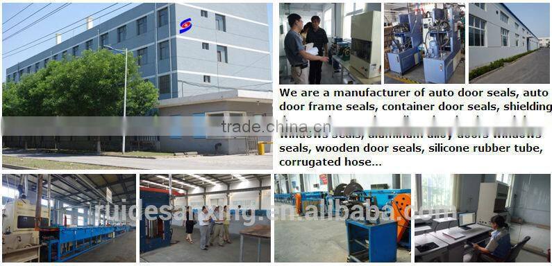 EPDM car window and door rubber strip with metal insert