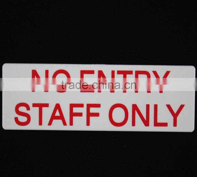 Self adhesive no smoking sign board