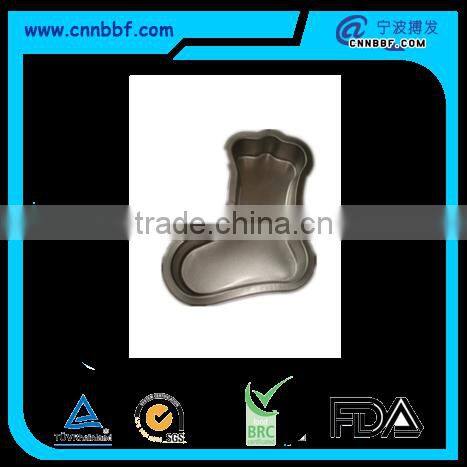 Tinplate cake mold bakeware stocking shape cake baking tray for Christmas