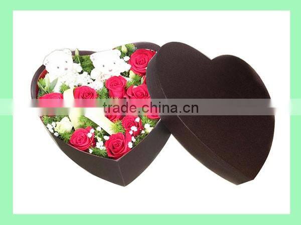 Factory direct high quality luxury flower packaging valentine gift box