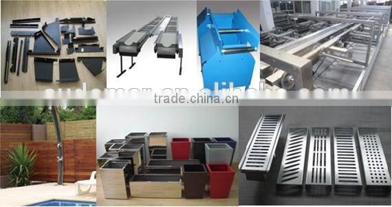 Audemar E series Straight Edge Sloped Channel Base Stainless Steel Swimming Pool Gutter Drain