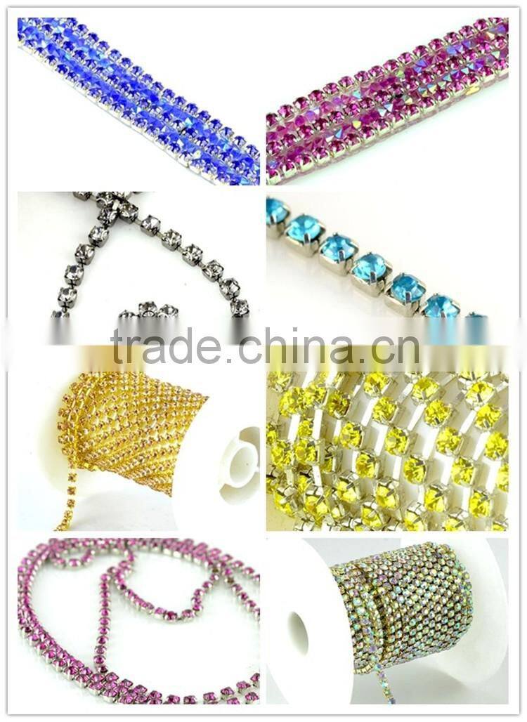 wholesale cup chain pearl rhinestone trimming