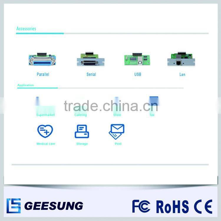 Dot impact printer, 76mm impact Dot matrix thermal receipt Printer