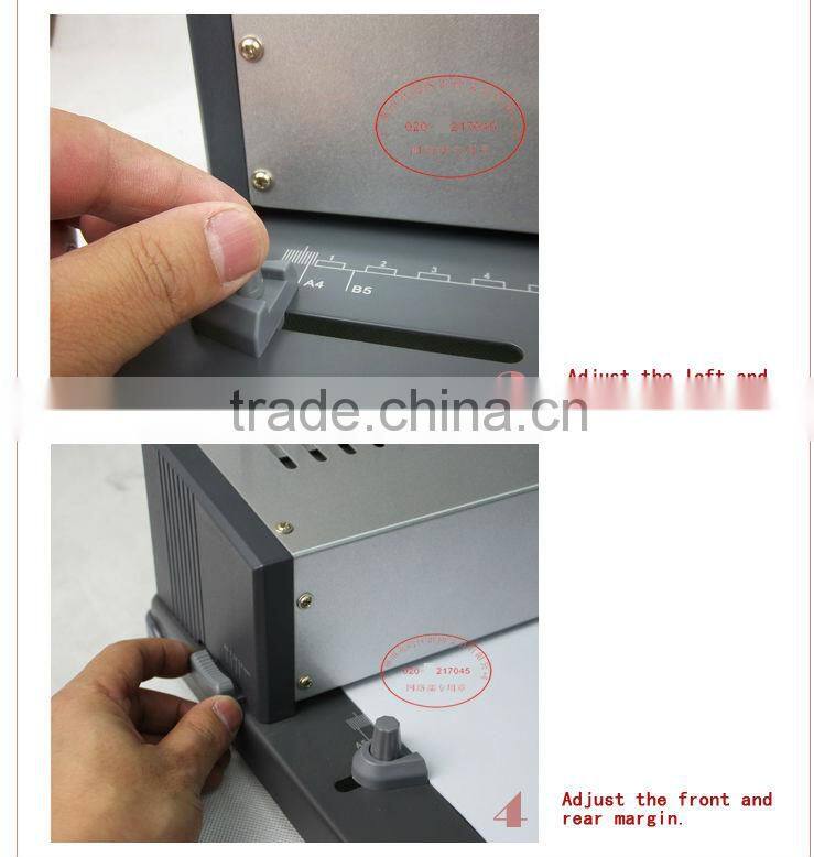 Plastic comb ring binder machine