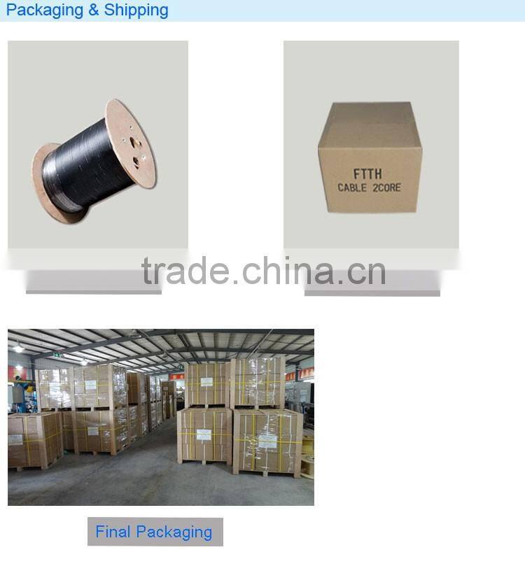 FTTH Telecommunication GJXH fiber optic cable price per meter
