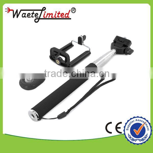 2015 Popular Mobile Bluetooth Wireless Selfie Stick Monopod With CE ROHS