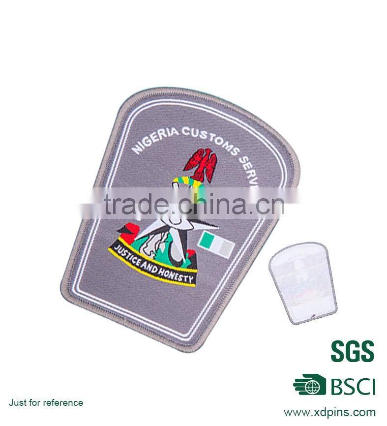 The velvet material embroidery badges