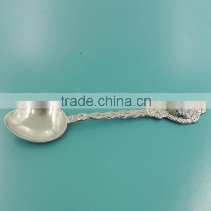 custom design metal silver spoon for souvenir