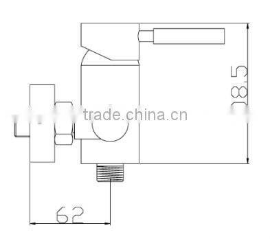 chrome plating single lever shower mixer