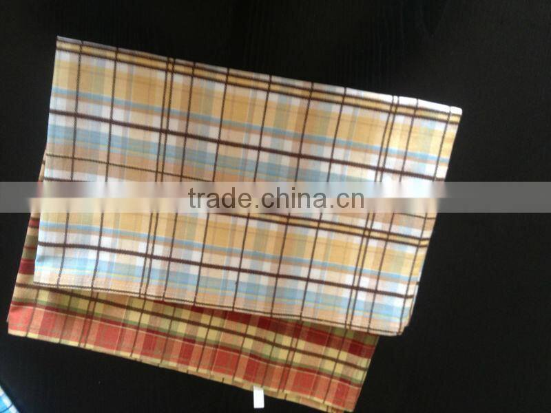 yarn dyed check cotton kitchen towel