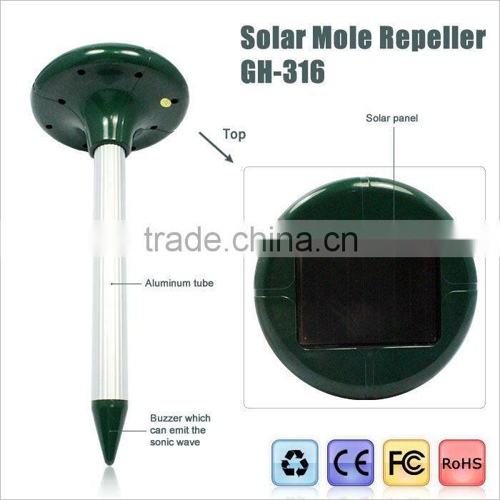 Aluminum Tube Solar Mole Repeller GH-316