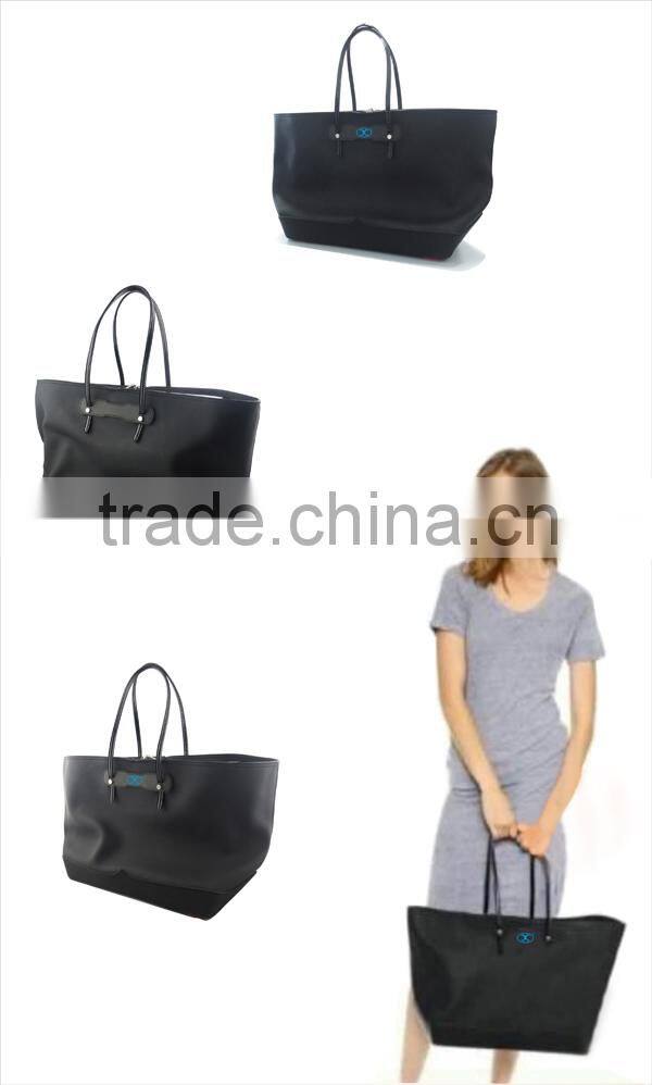 Matt silicone rubber waterproof tote handbags, shopping bags, shoulder bags