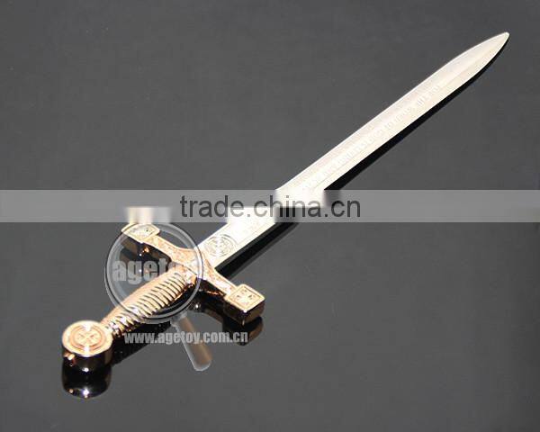 Sword Shape Customized Souvenirs Zinc Alloy Silver Color Metal Sword Letter Opener