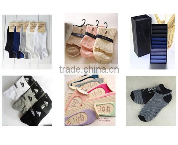 Plain jacquard low cut cotton knitting sock
