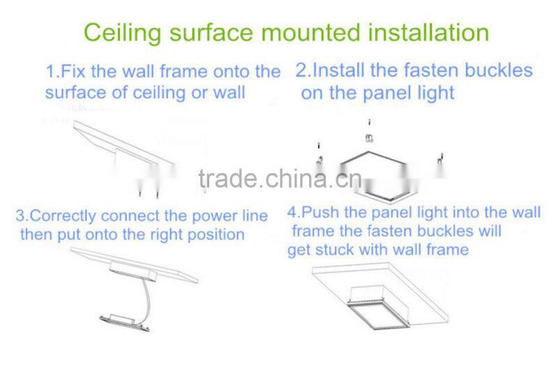 36W 40W 48W 90LM/W LED Panel Lights 600x600 mm CE ROHS listed