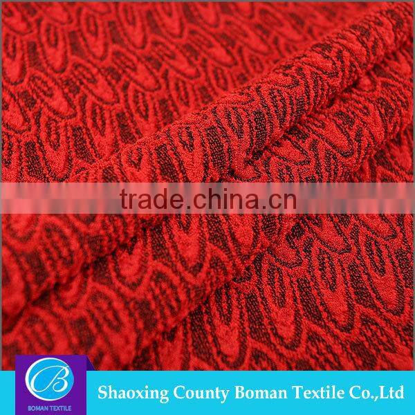 China supplier Top selling Dress Polyester jacquard weave fabric