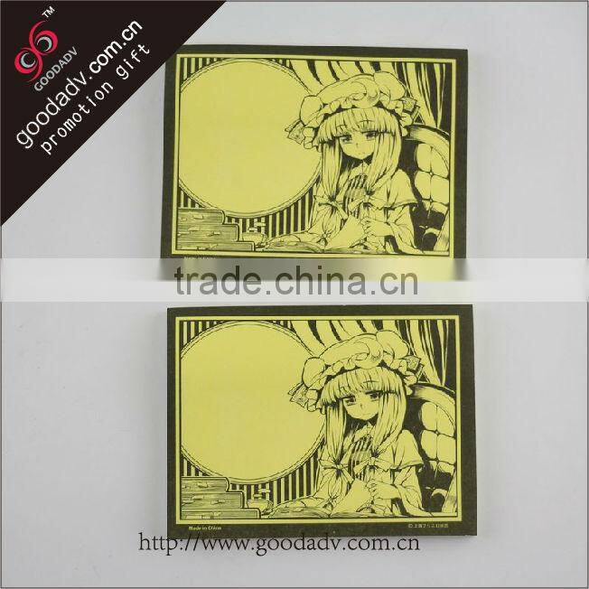 Advertising logo promotional sticky notes cheap custom sticky notes