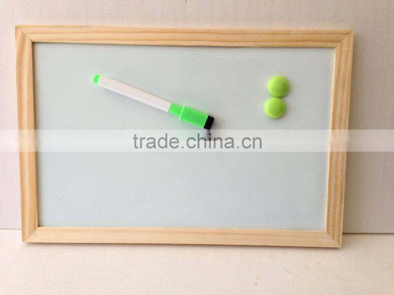 European style pin wooden whiteboards magnetic push pin board