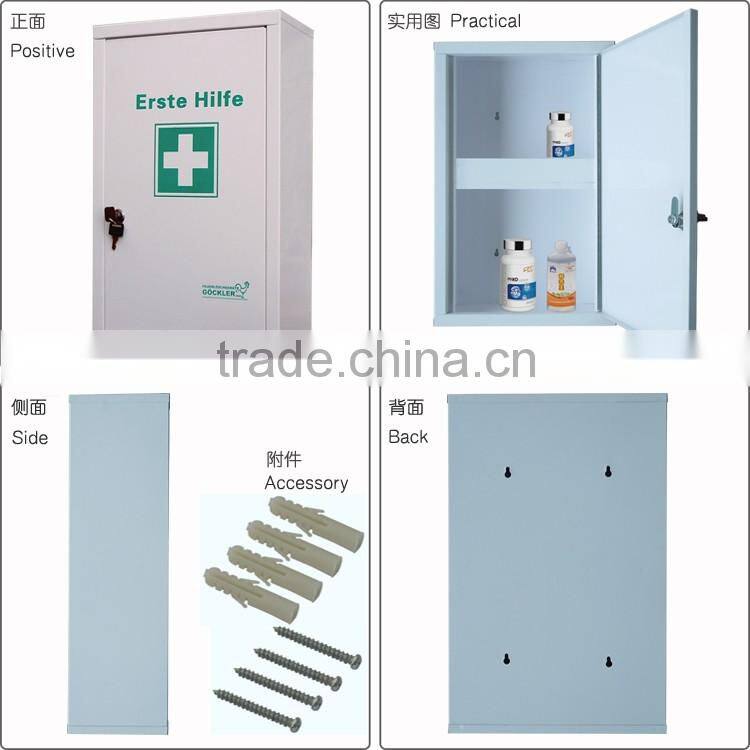 2016 YooBox Quality Assured Steel Raw Materials Medical Case First Aid Cabinet with Locker