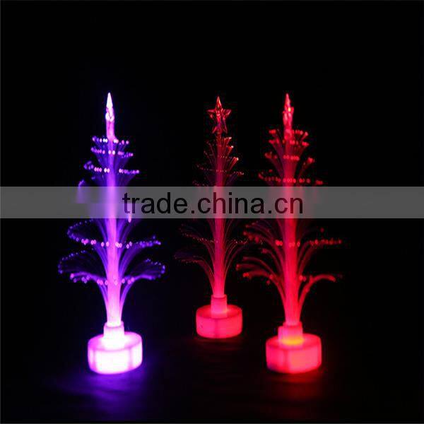 Wholesale fiber optic colorful tree mini christmas led tree