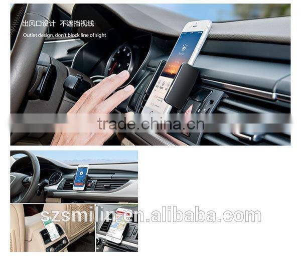 360 degree rotatable adjustable 5" Car Air Vent Mount Phone Holder for iPhone 6 plus,iPhone 4/4s/5/5s/5c/6,Samsung S3/S4/S5/S6